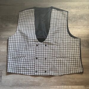 Manfinity Mode Men’s Plaid Double- Breasted Waistcoat Vest